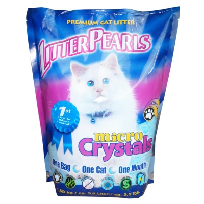 Litter Pearls Micro Crystals кварцовий наповнювач для котячого туалету 4,76 кг