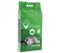 Бентонітовий наповнювач VanCat AloeVera котячого туалету, 5 кг