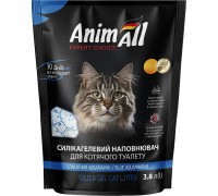 Наповнювач для котячого туалету AnimAll Синій Аквамарин силікагель 3,8 л