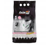 Бентонітовий наповнювач AnimAll з ароматом дитячої пудри, для котів, 5 л