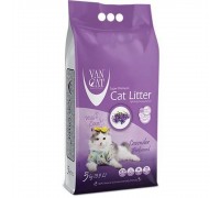 Бентонітовий наповнювач VanCat Lavender для котячого туалету, 5 кг