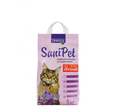 Наповнювач Sani Pet крупний бентонітовий з лавандою