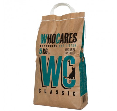 WC WhoCares Classic впитывающий наполнитель для кошачьего туалета