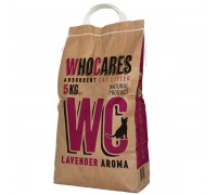 WC WhoCares Lavander впитывающий наполнитель для кошачьего туалета с запахом лаванды