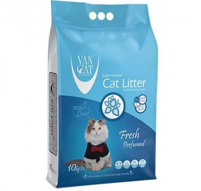 Бентонітовий наповнювач VanCat Fresh для котячого туалету, 10 кг