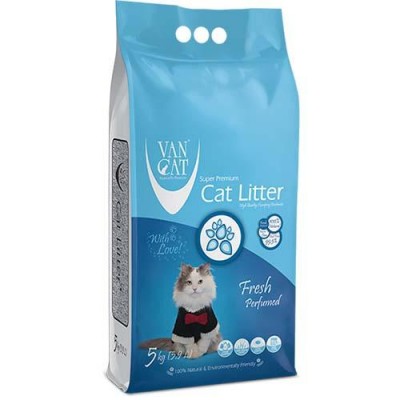 Бентонітовий наповнювач VanCat Fresh для котячого туалету, 5 кг