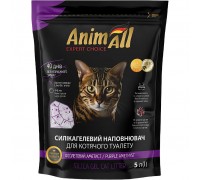 Наповнювач для котячого туалету AnimAll Фіолетовий аметист силикагелевий 5 л