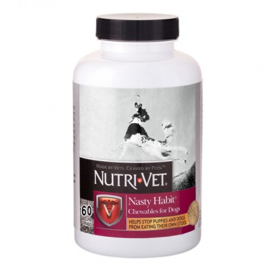 Nutri-Vet Nasty Habit НУТРІ-ВІТ ВІД ПОЇДАННЯ ЕКСКРЕМЕНТІВ добавка для собак і цуценят 60 табл
