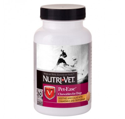 Nutri-Vet Pet Ease НУТРІ-ВІТ АНТИ-СТРЕС заспокійливий засіб для собак, жувальні таблетки 60 шт