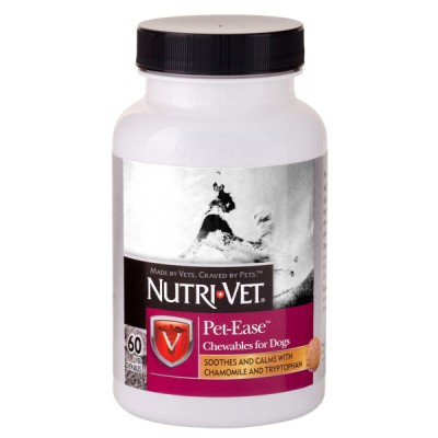 Nutri-Vet Pet Ease НУТРІ-ВІТ АНТИ-СТРЕСС заспокійливий засіб для собак, жувальні таблетки 60 шт