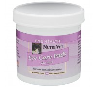 Nutri-Vet Tear Stain Removal cat НУТРІ-ВІТ ОЧИЩЕННЯ ПЛЯМ вологі серветки для кішок, від плям під очима, навколо пащі та на лапах 90 шт