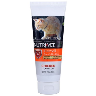 Nutri-Vet Hairball Chicken НУТРІ-ВІТ ВИВЕДЕННЯ ШЕРСТИ КУРИЦЯ добавка для кішок 89 мл