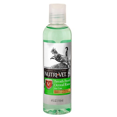 Nutri-Vet Breath Fresh НУТРІ-ВІТ СВІЖЕ ДИХАННЯ рідина для кішок від зубного нальоту та запаху з пащі, концентрат 118 мл