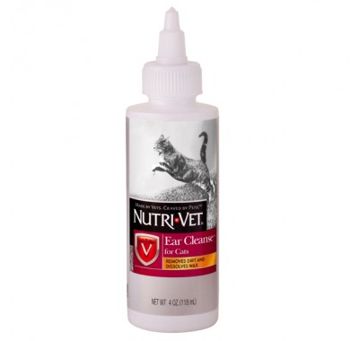 Nutri-Vet Ear Cleanse НУТРІ-ВІТ ЧИСТІ ВУХА вушні краплі для котів 118мл