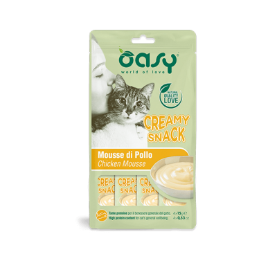 Лакомства для кошек OASY CAT Сreamy курица (4X15) 60 г, 510704