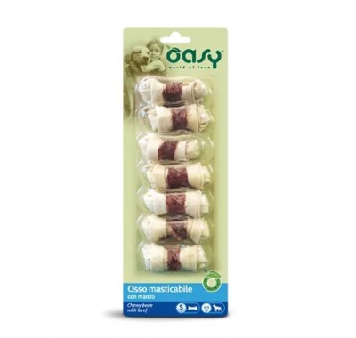 Ласощі для собак, кістки OASY DOG Chewy Bone яловичина -S- (7 pcs) 85 г, 340968