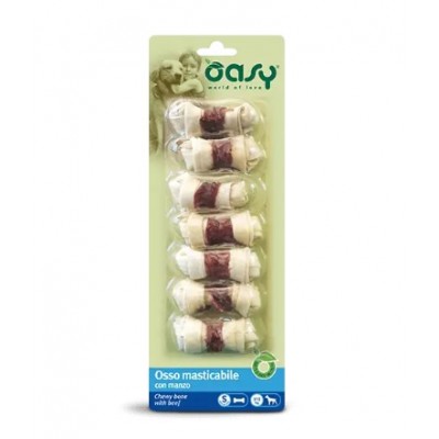 Ласощі для собак, кістки OASY DOG Chewy Bone яловичина -S- (7 pcs) 85 г, 340968