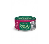 Вологий корм для кішок OASY CAT Wet More Love курка з ягням і броколі, ніжна нарізка у соусі 70 г, 349848