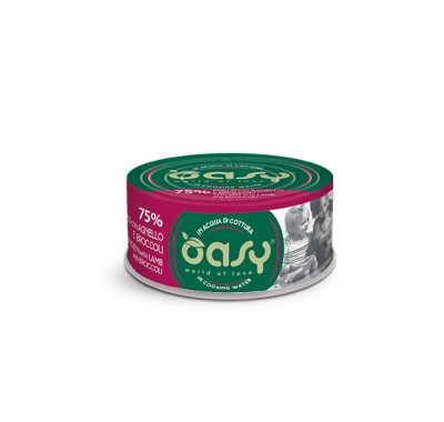 Вологий корм для кішок OASY CAT Wet More Love курка з ягням і броколі, ніжна нарізка у соусі 70 г, 349848