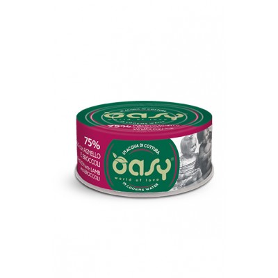 Вологий корм для кішок OASY CAT Wet More Love курка з ягням і броколі, ніжна нарізка у соусі 70 г, 349848