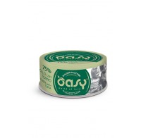 Вологий корм для кішок OASY CAT Wet More Love курка з тунцем, ніжна нарізка у соусі 70 г, 344805
