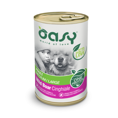Вологий корм для собак OASY OAP Adult Medium/Large дикий кабан 400 г, 346175
