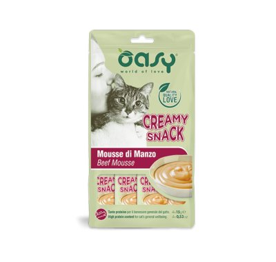 Лакомства для кошек OASY CAT Сreamy говядина (4X15) 60 г, 510681