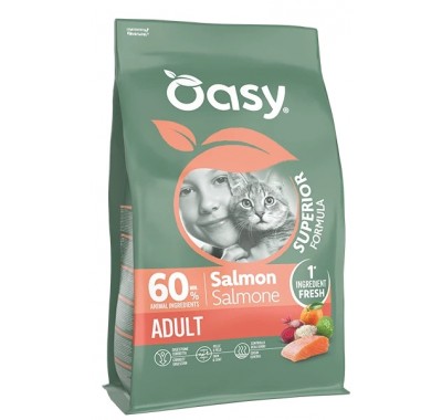 Сухий корм для кішок Oasy Dry Cat Superior Adult лосось 300 г, 515679