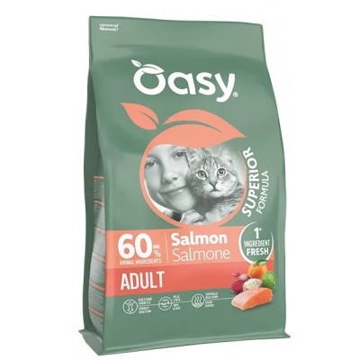Сухий корм для кішок Oasy Dry Cat Superior Adult лосось 300 г, 515679