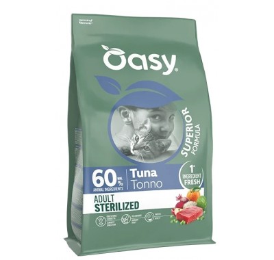 Сухий корм для кішок Oasy Dry Cat Superior Sterilized тунець 300 г, 515556