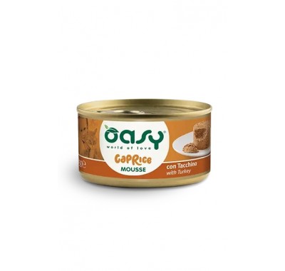 Вологий корм для кішок OASY CAT Caprice індичка 85 г, (мус) 342870