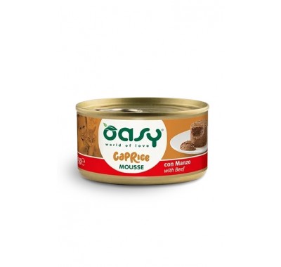 Вологий корм для кішок OASY CAT Caprice яловичина 85 г, (мус) 342795