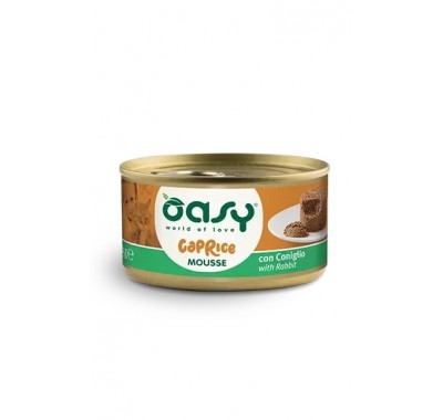 Вологий корм для кішок OASY CAT Caprice Кролик 85 г, (мус) 343549