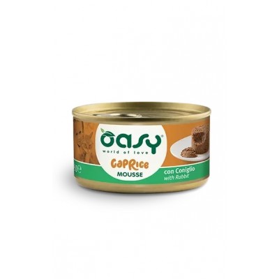 Вологий корм для кішок OASY CAT Caprice Кролик 85 г, (мус) 343549