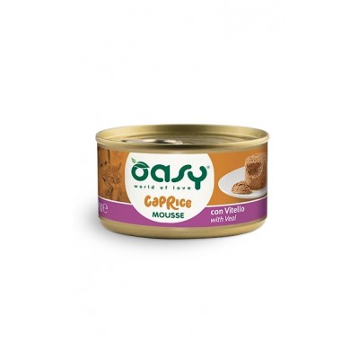 Влажный корм для кошек OASY CAT Caprice Телятина 85 г, (мусс) 342832