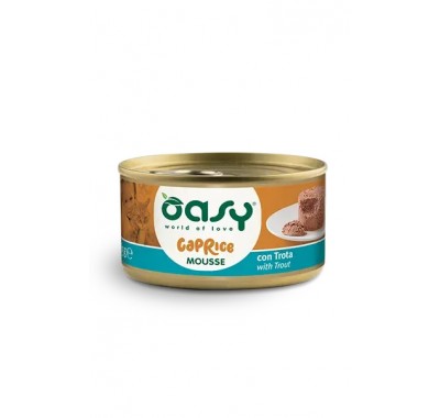 Вологий корм для кішок OASY CAT Caprice Форель 85 г, (мус) 343587
