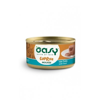 Вологий корм для кішок OASY CAT Caprice Форель 85 г, (мус) 343587