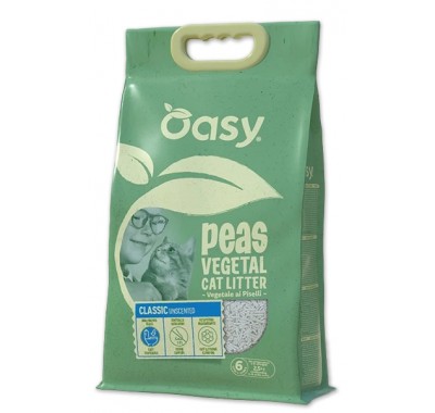 Гороховый наполнитель для кошачьего туалета Oasy Classic 10 л, 514337