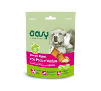 Ласощі для собак OASY DOG TREATS курка та овочі 80 г, 343082