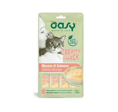Ласощі для кішок OASY CAT Сreamy Лосось (4X15) 60 г, 510728
