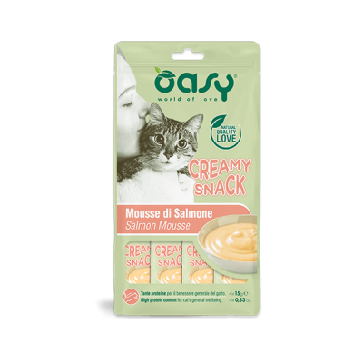 Ласощі для кішок OASY CAT Сreamy Лосось (4X15) 60 г, 510728