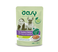 Вологий корм для собак OASY OAP Adult індичка та овочі (pouch) 100 г, 510605