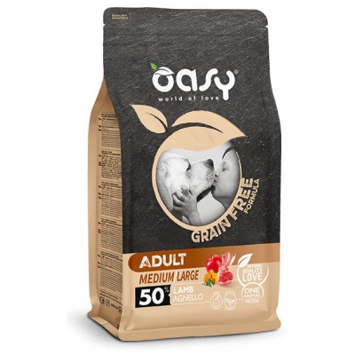 Сухий корм для собак OASY DOG Grain Free Adult Medium/Large ягня з яблуком та гарбуом 12 кг, 347653