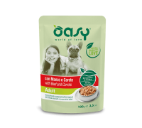 Вологий корм для собак OASY OAP Adult яловичина та морквина (pouch) 100 г, 510582
