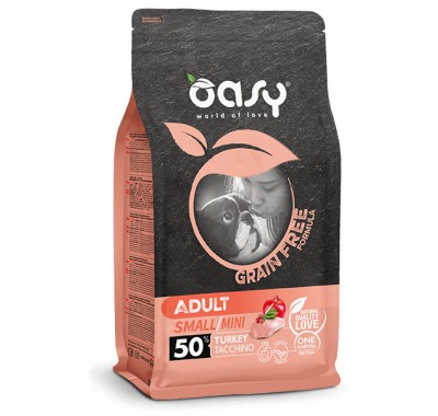 Сухий корм для собак OASY DOG Grain Free Adult Small/Mini індичка з яблуком та журавлиною 2,5, 347684