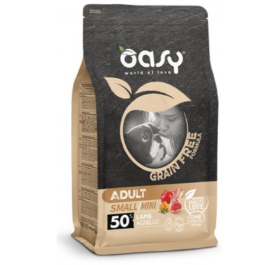 Сухий корм для собак OASY DOG Grain Free Adult Small/Mini ягня з яблуком та гарбузом 800 г, 347592