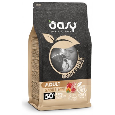 Сухий корм для собак OASY DOG Grain Free Adult Small/Mini ягня з яблуком та гарбузом 2,5 кг, 347615