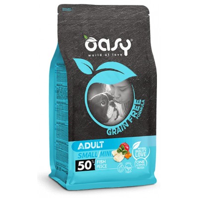 Сухий корм для собак OASY DOG Grain Free Adult Small/Mini риба з яблуком та бататом 2,5 кг, 347547