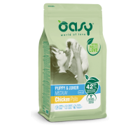 Сухий корм для цуценят OASY LIFESTAGE Puppy & Junior Medium з куркою 18 кг, 349183