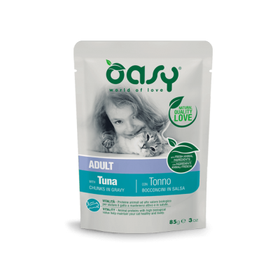 Влажный корм для кошек OASY CAT Adult Тунець 85 г, 345659